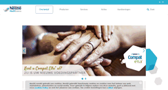 Desktop Screenshot of nestlehealthscience.nl